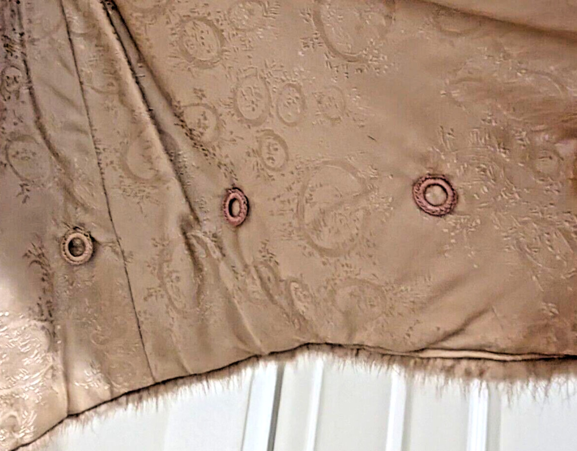 Vintage custom-made mink stole 1960s with customized sleeve links