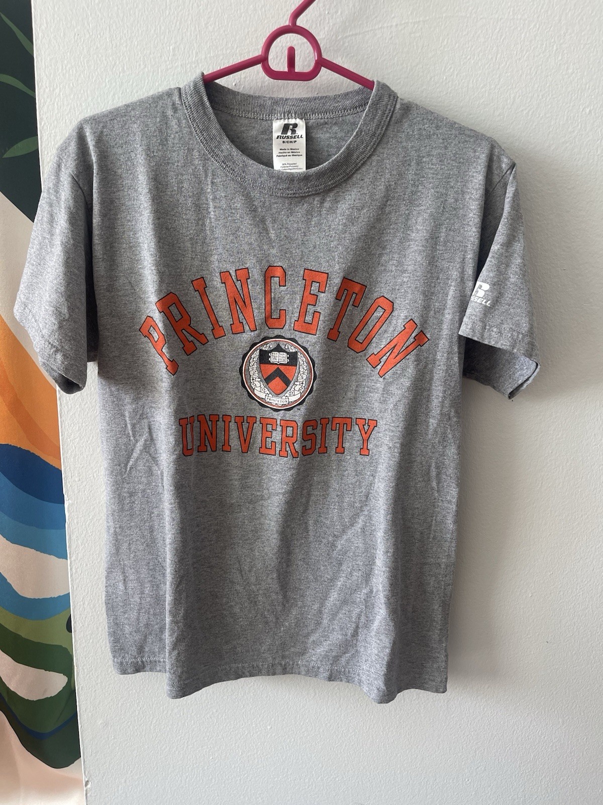 Women’s Vintage 90s Princeton University Grey T Shirt S Russel Athletic