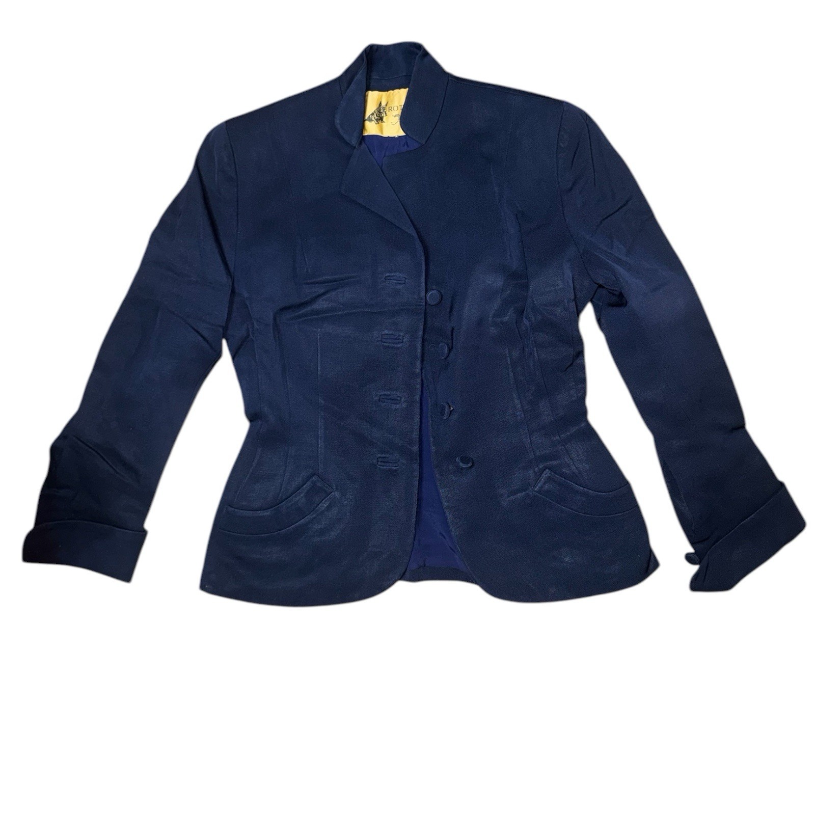Vintage 1940’s Rothmoor Women’s Navy Blue Blazer Coat