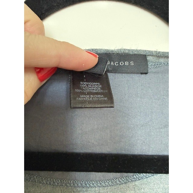 Vintage Marc by Marc Jacobs Sheer Silk Henley Top | Size Medium | Y2K Long Slv