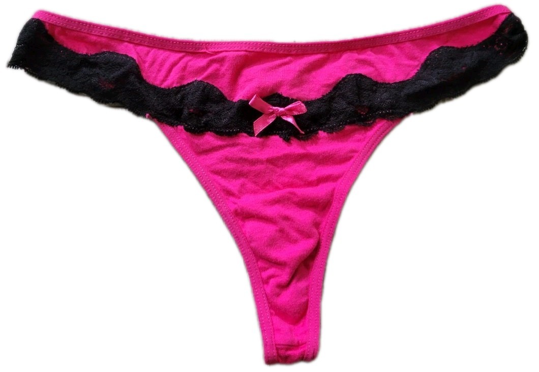 Vintage Y2K Panties Cotton Spandex Low Rise Thong Panties Medium Lingerie