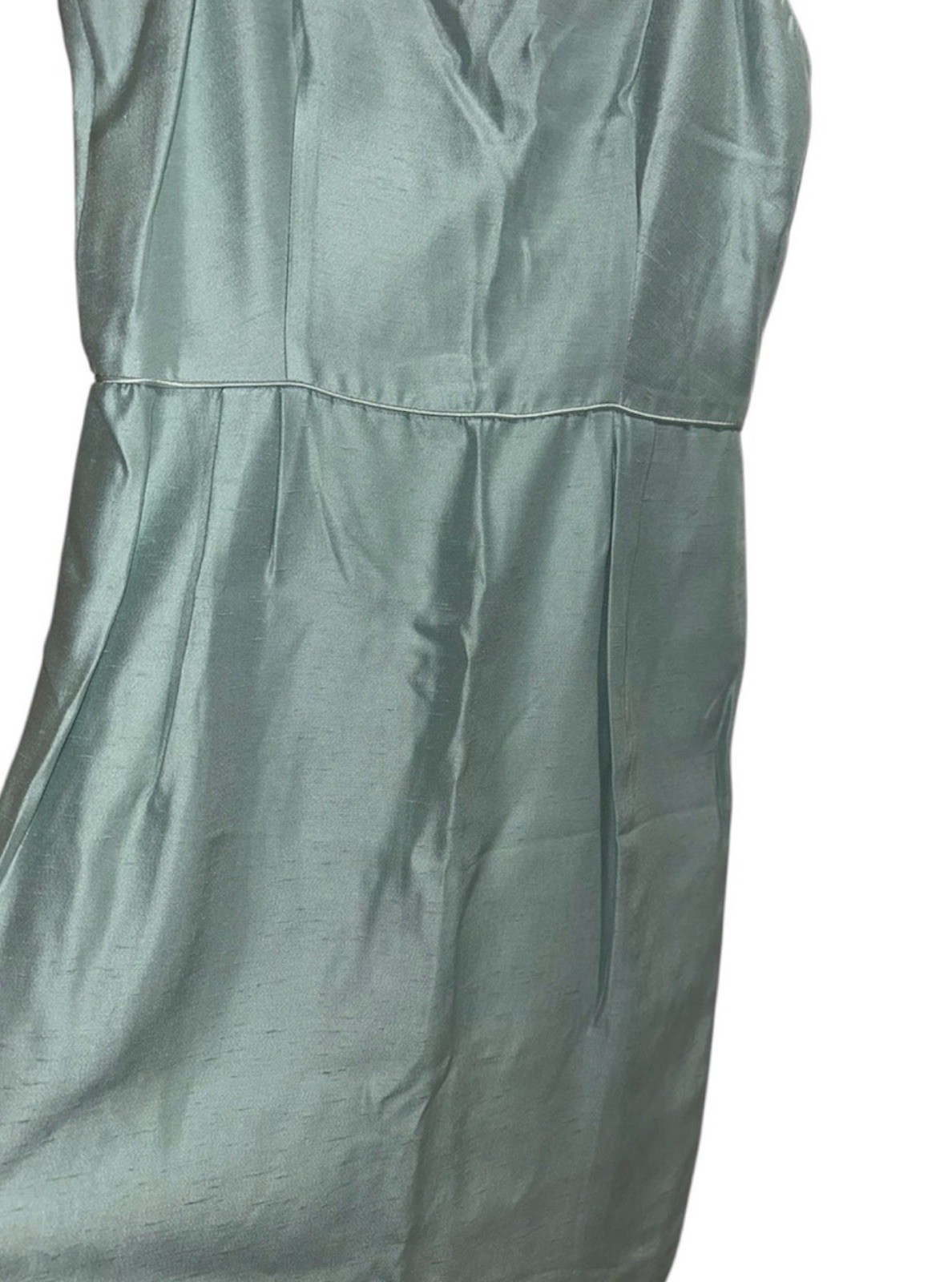 True Vintage 70s Caron Chicago Ice Blue Cocktail Dress Size 10 Mod Mini Shift S