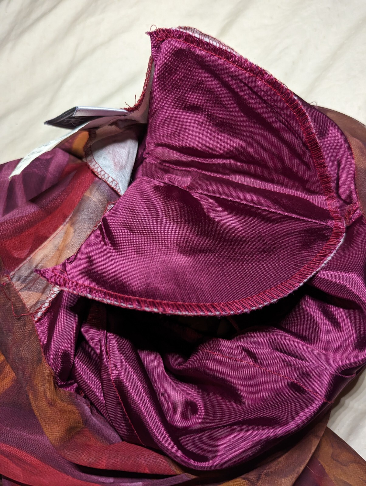 CITY GIRL Skirt Blouse Set Womens Sz 10 PAISLEY Burgundy Purple GORGEOUS VTG