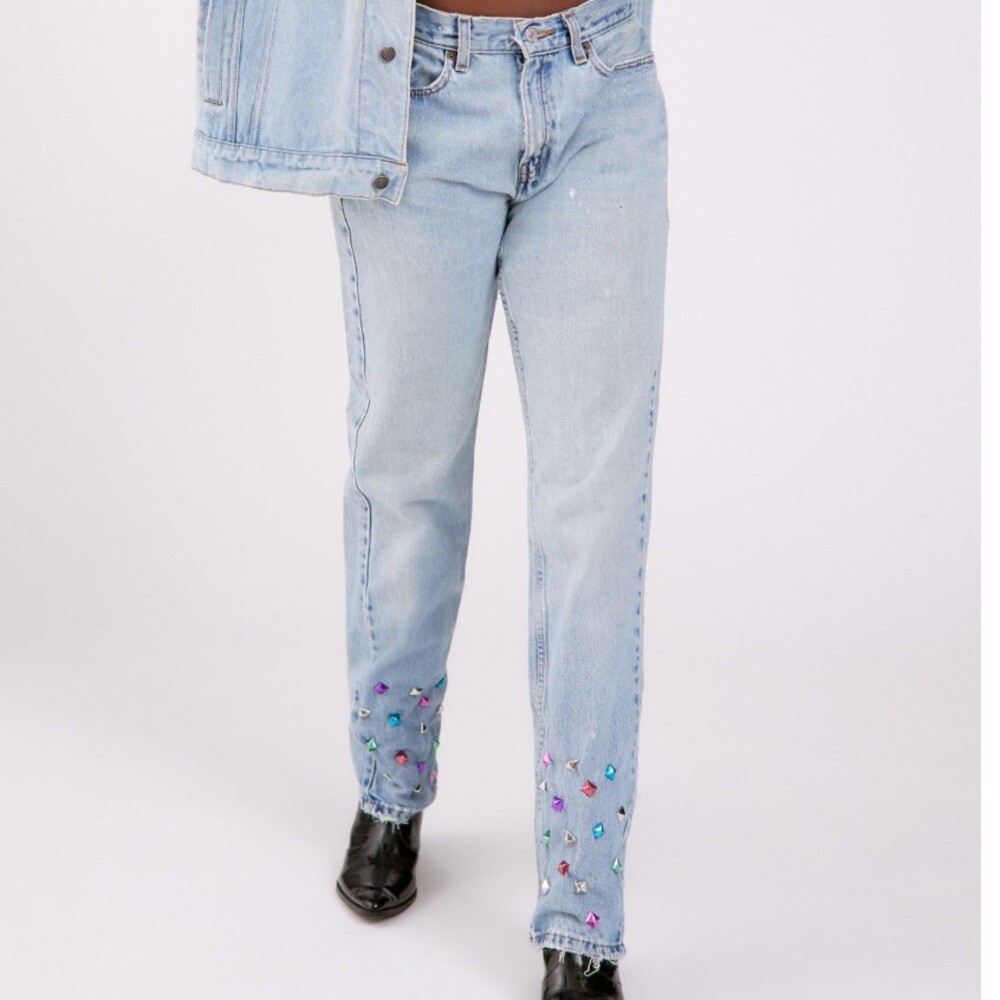 NEW! RARE Levi’s limited edition studded hem jean