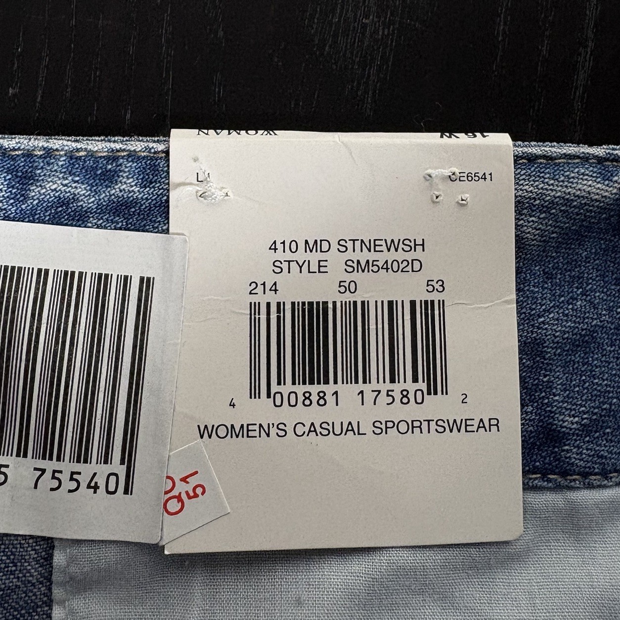 Vintage Y2K SONOMA Womens Plus Size 16W Blue Stonewash Denim Jean Shorts NWT