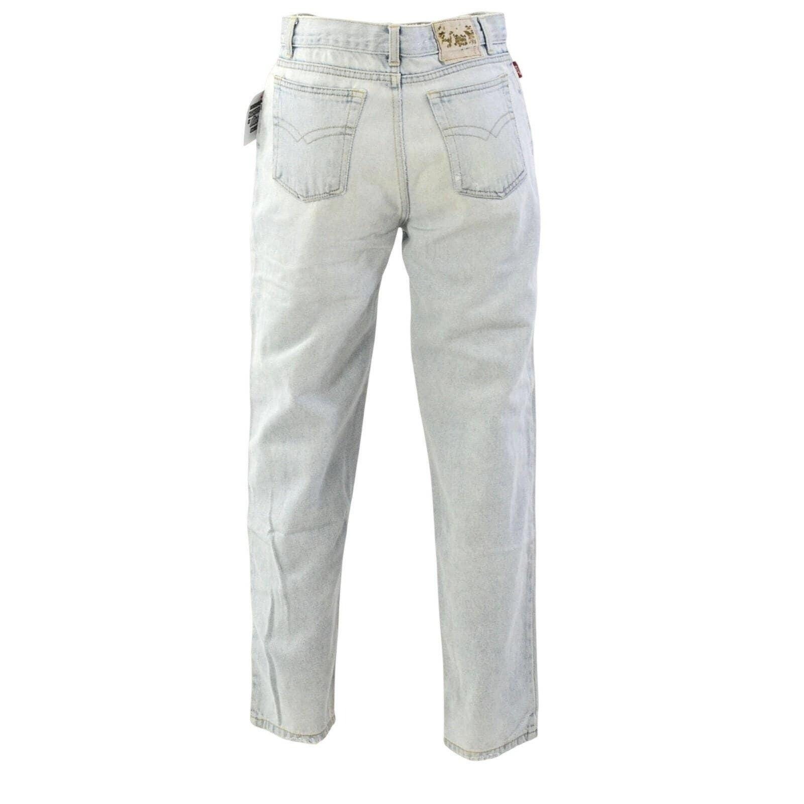 Y2k Bugle Boy Jeans Light Wash Straight Leg Denim Relaxed Fit Womens 4 Faded