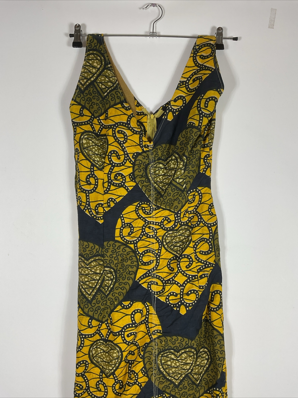 Vintage 60s Hawaiian Dress Womens Sz M Psychedelic Floral Aloha Tropical Mermaid