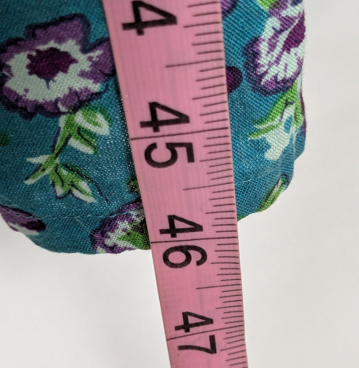 LA Cera VTG Teal Purple Floral Button Front Pockets Padded Shoulder Midi Dress L