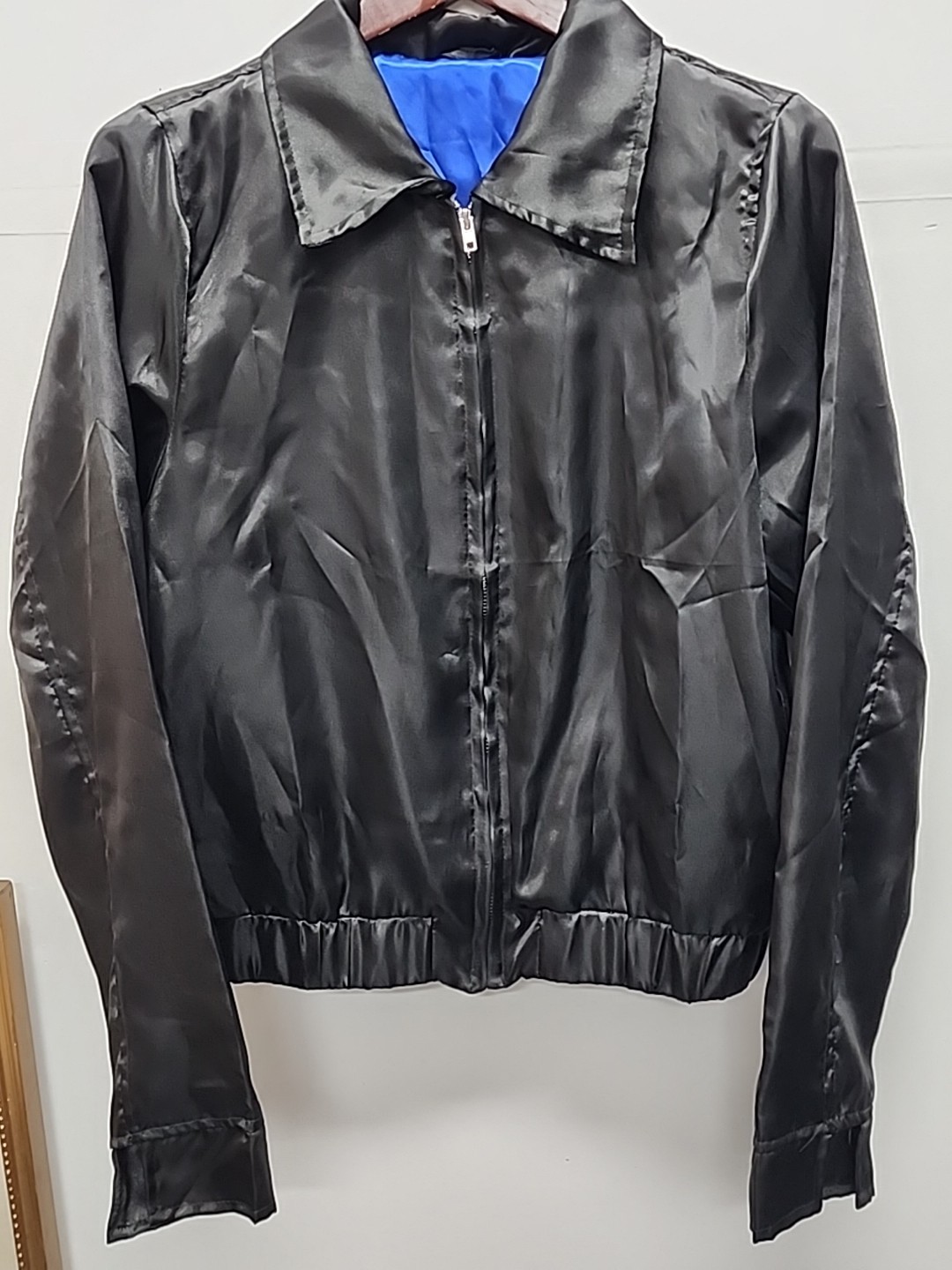 Vintage Barry Manilow Sequins Black Lightweight Jacket XL Rare