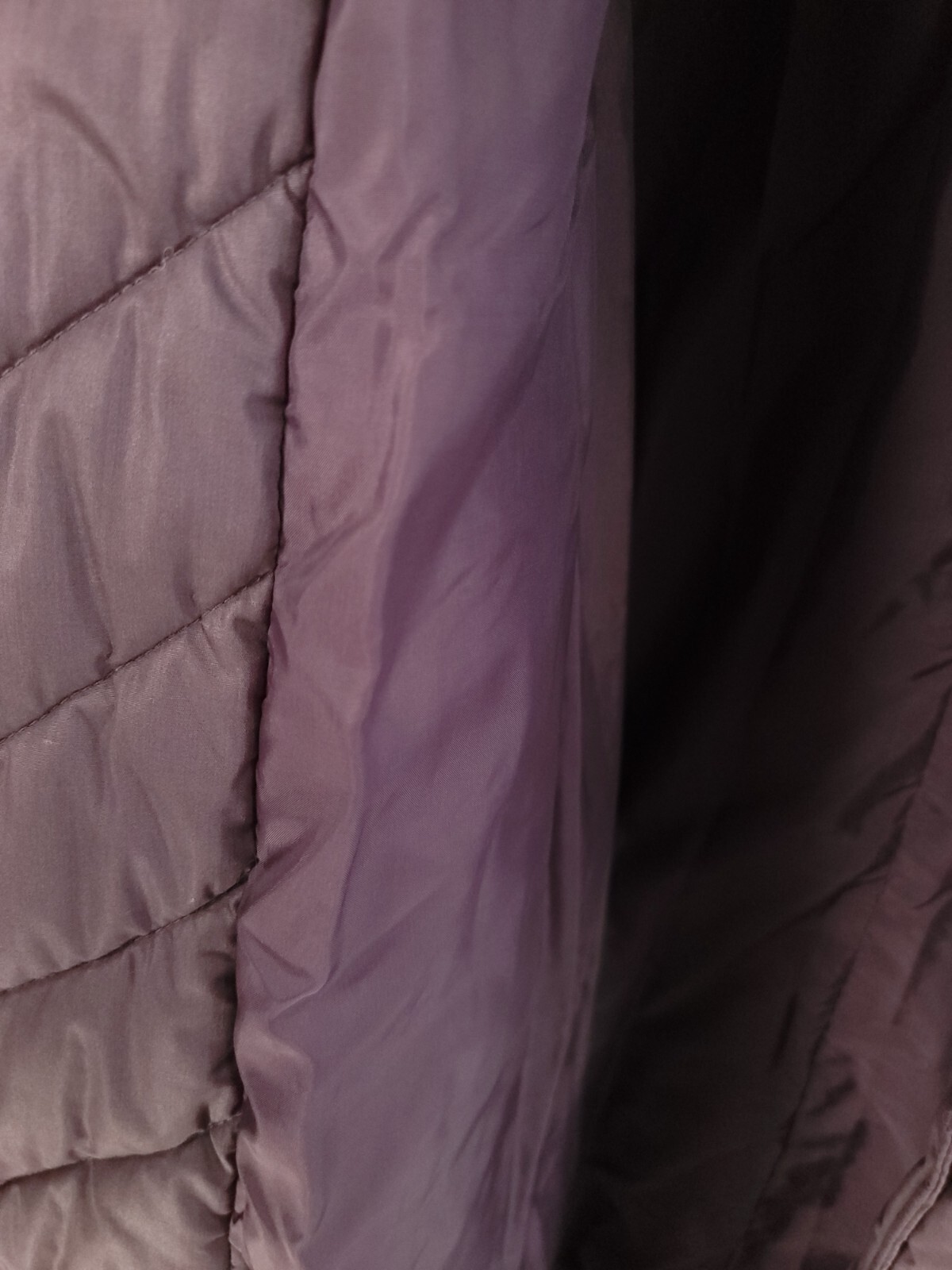 Vintage Count Romi Coat Women’s 12 Purple Front Zip Duck Down Retro