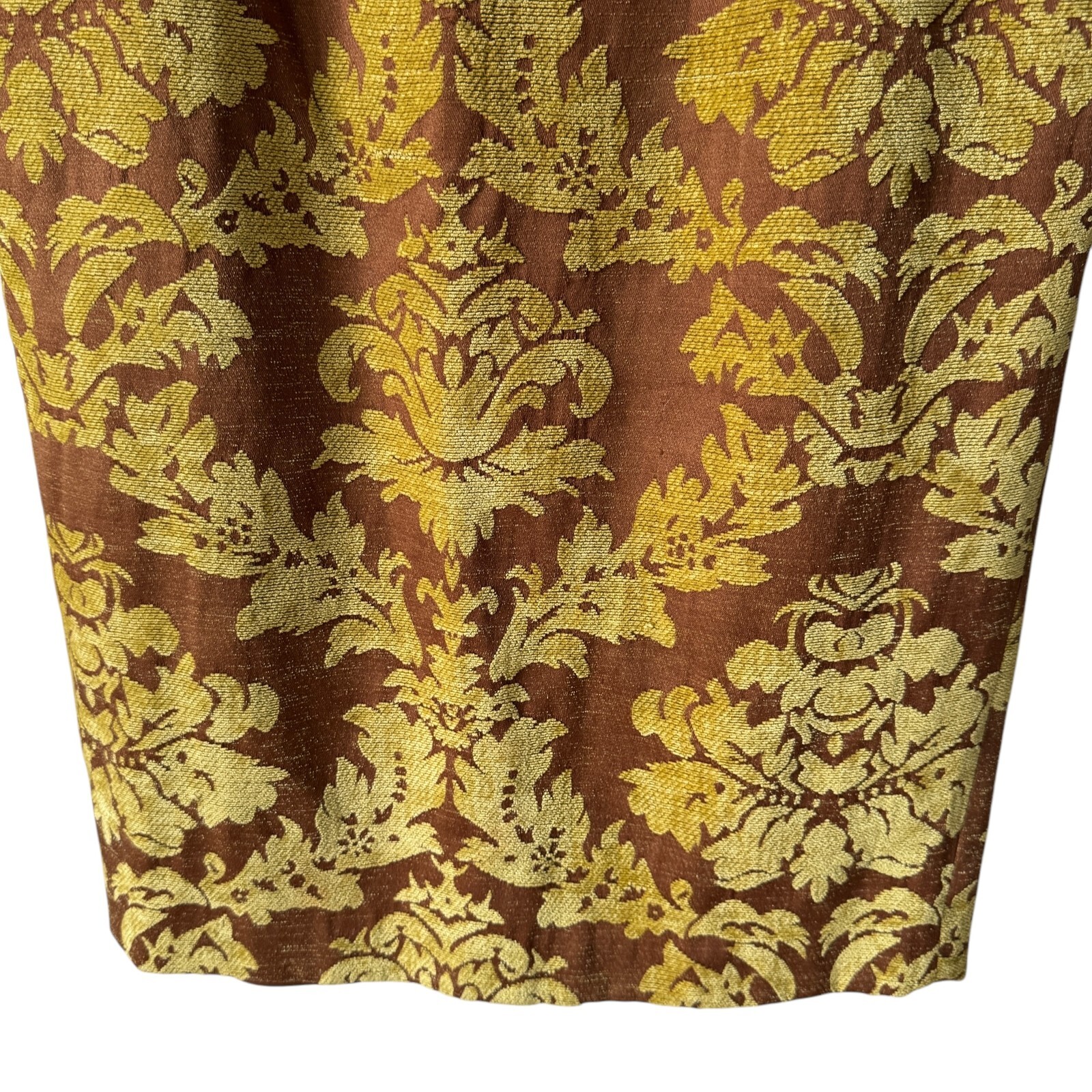 Vintage Donna Vinci Couture Pencil Straight Skirt 8 Tapestry Textured Lined W30″