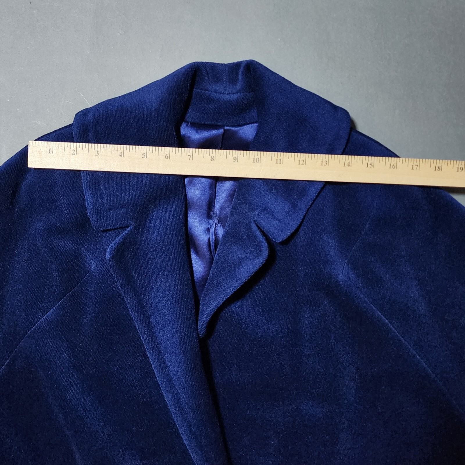😎❤️Vtg 1950’s Coat Blue Forstmann Marvella II (A Wool Pile Velvet) Silk Lining