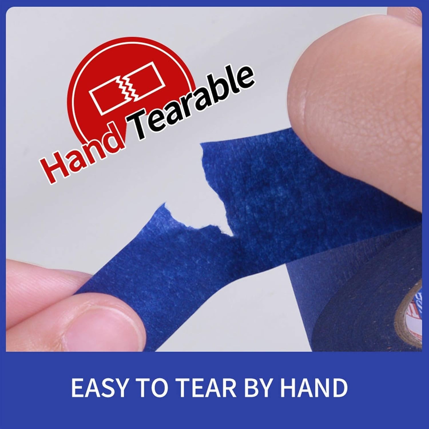 ADHES Blue Painters Tape for Walls, UV Resistant, 14-Day Clean Removal
