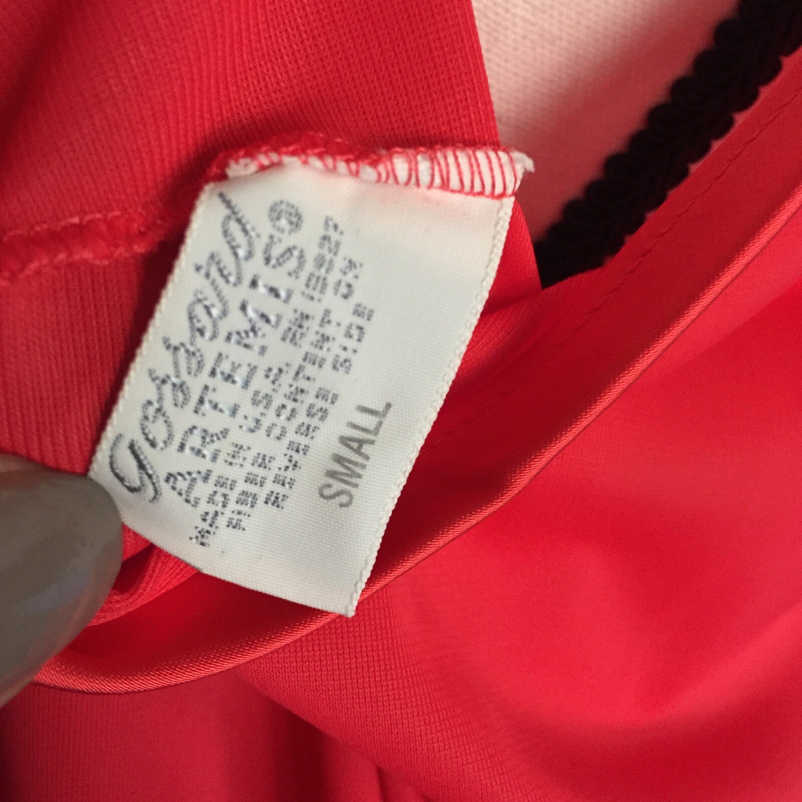 VTG Gossard Artemis Red Nylon Satin Trim Nightgown Swing Nightie Small USA Made