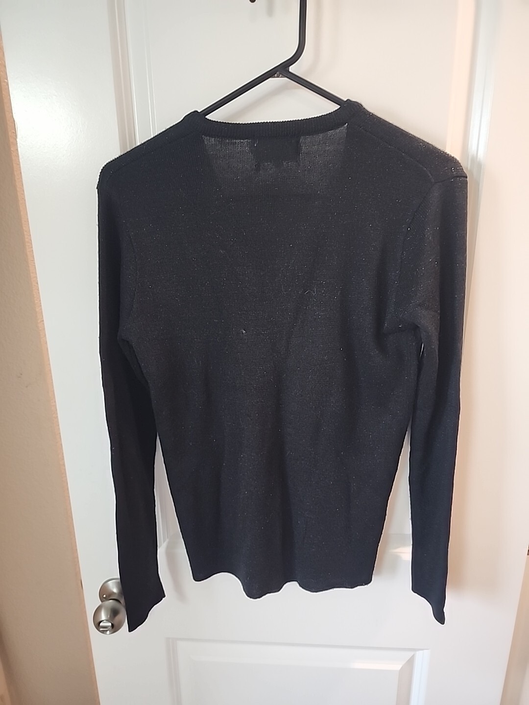 Vintage Leroy Knitwear Acrylic Size M Medium Grape Leaves Sweater V-neck
