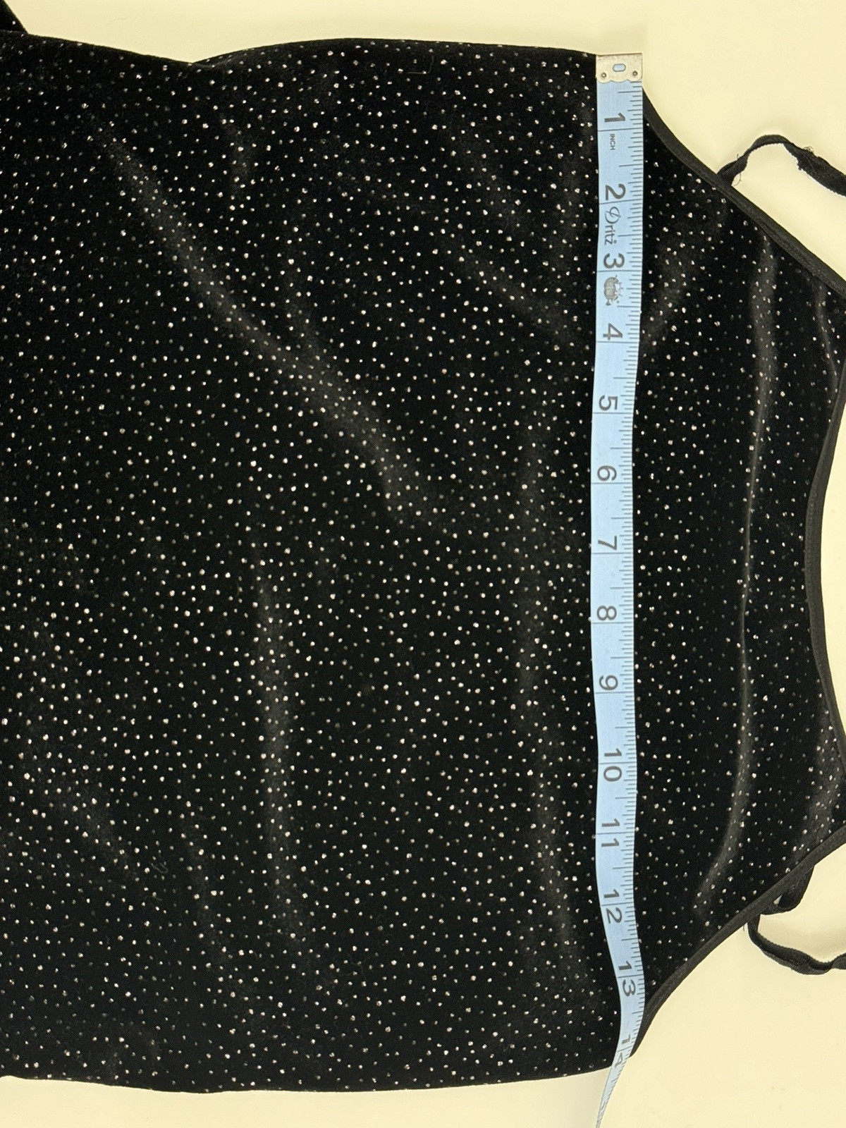 Vintage Byer Too! California Black Glitter Dot Maxi Dress Size M Made In USA