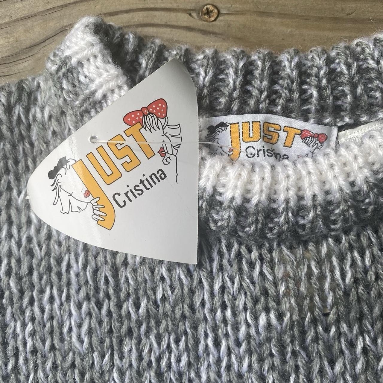 VTG ‘80s Just Cristina Chunky Knit Sweater – NWT – Med