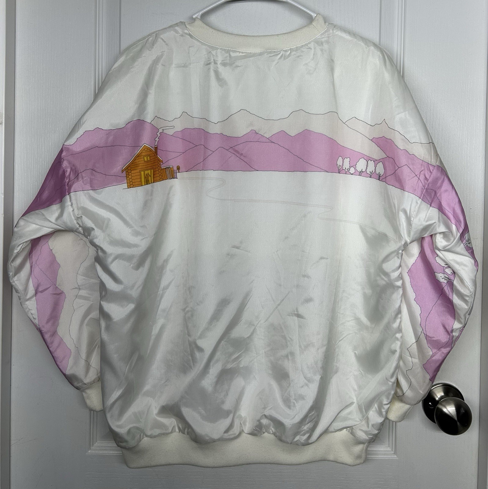 Vtg 80s Adidas Ski Sweatshirt M Silky Lined Retro Urban Athleisure Streetwear