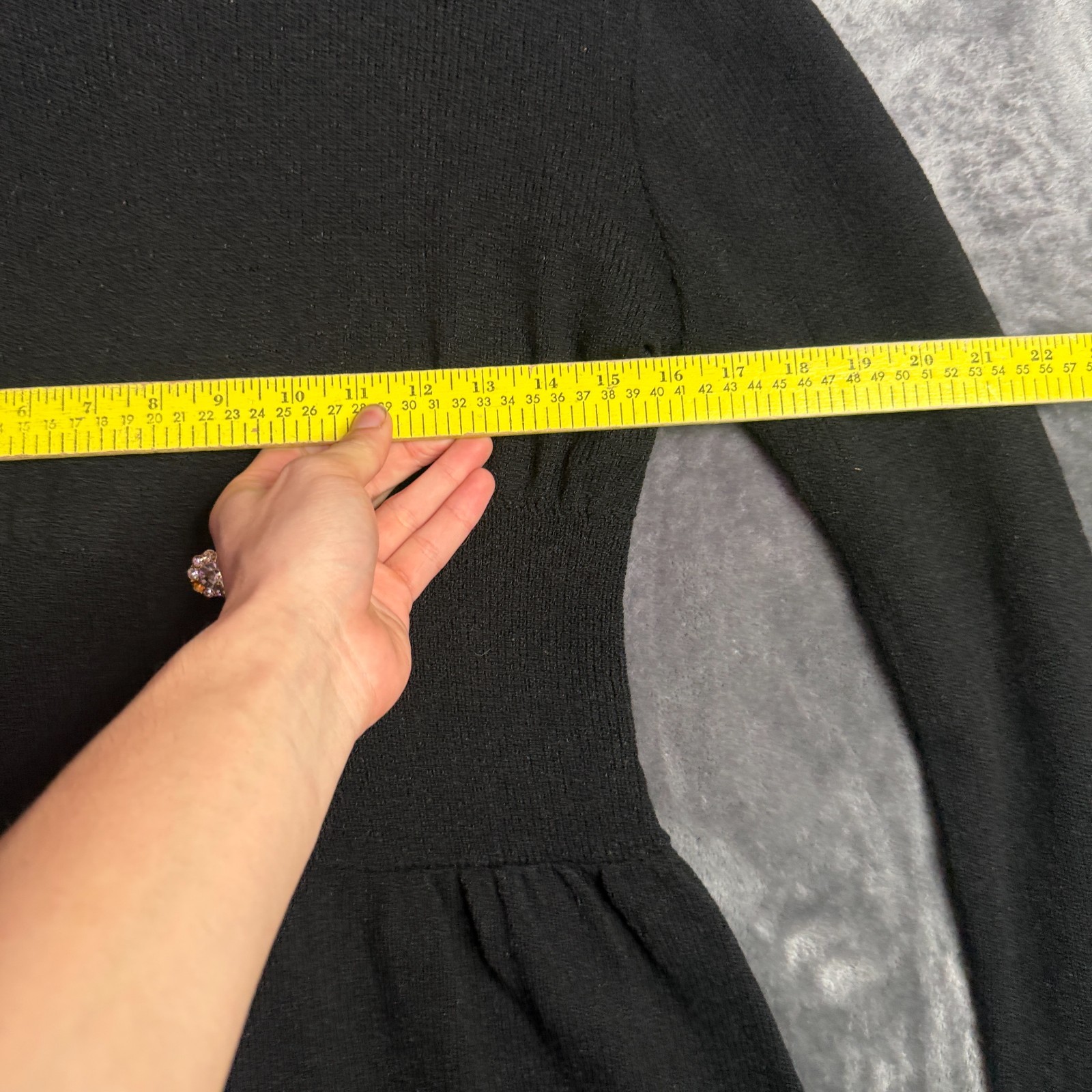 Vintage Womens Don Sayres for WellMore Sak Fifth Ave Wool Nylon Black Size 12