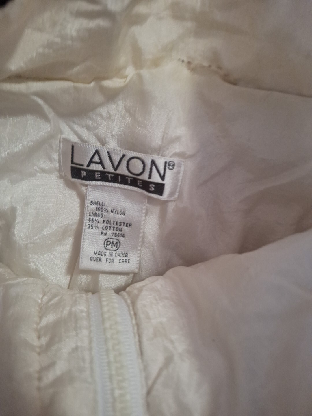 Vintage Lavon Jacket Womens Petite M Windbreaker Black White Zip And Snap 90’s