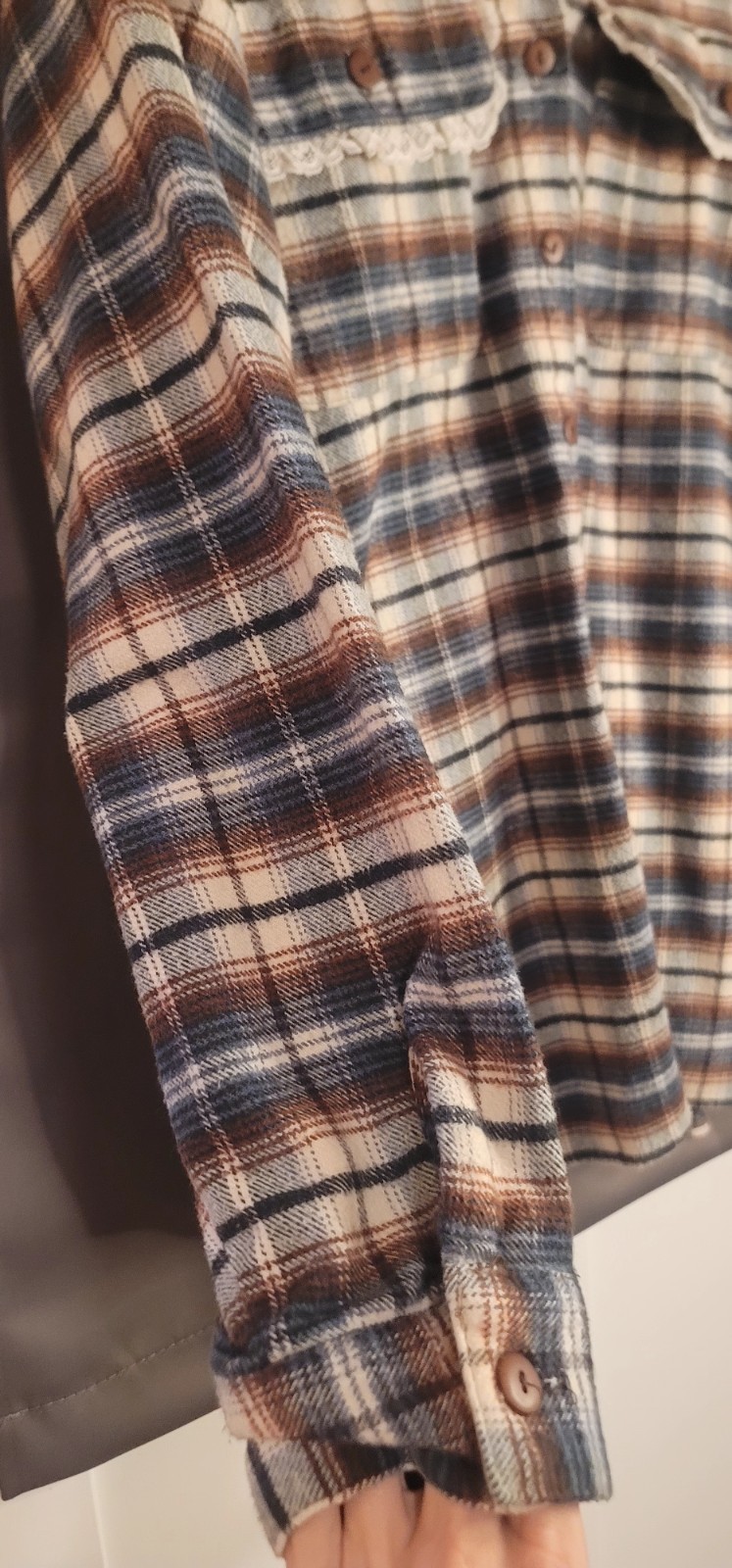 Vintage STEFANO 90s Plaid Button Down Shirt Size 22W Casual Outdoor Red,WT&Blue