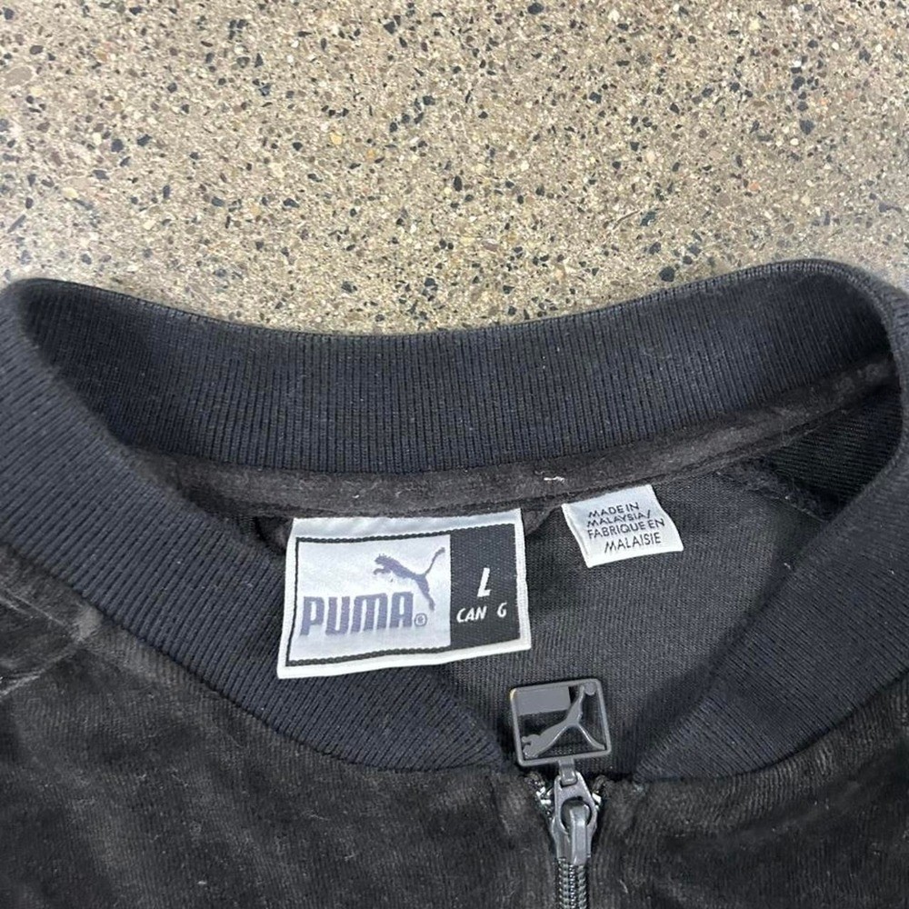 Vintage 90s PUMA Satin Full Track Suit Set Y2K Striped (Size Large)