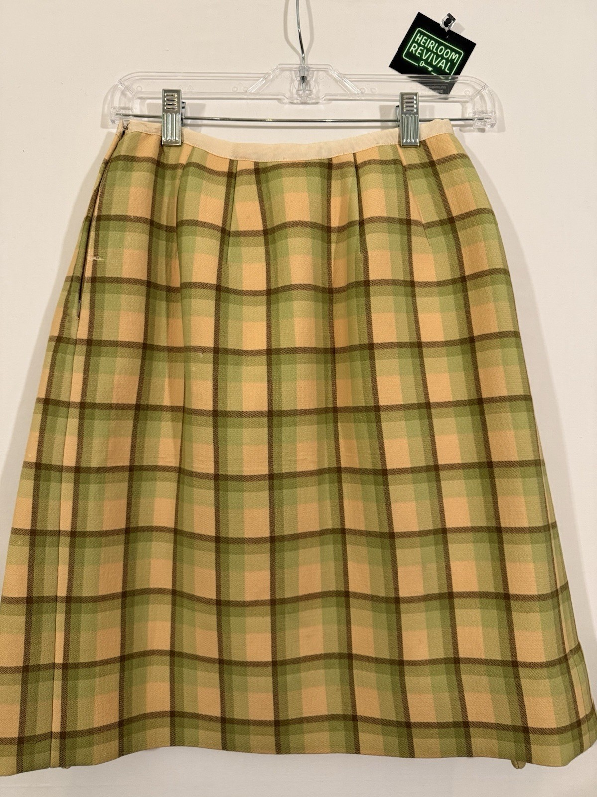 Vintage 50s Saks Fifth Avenue Plaid Skirt Suit George Carmel ILGWU Women’s Set