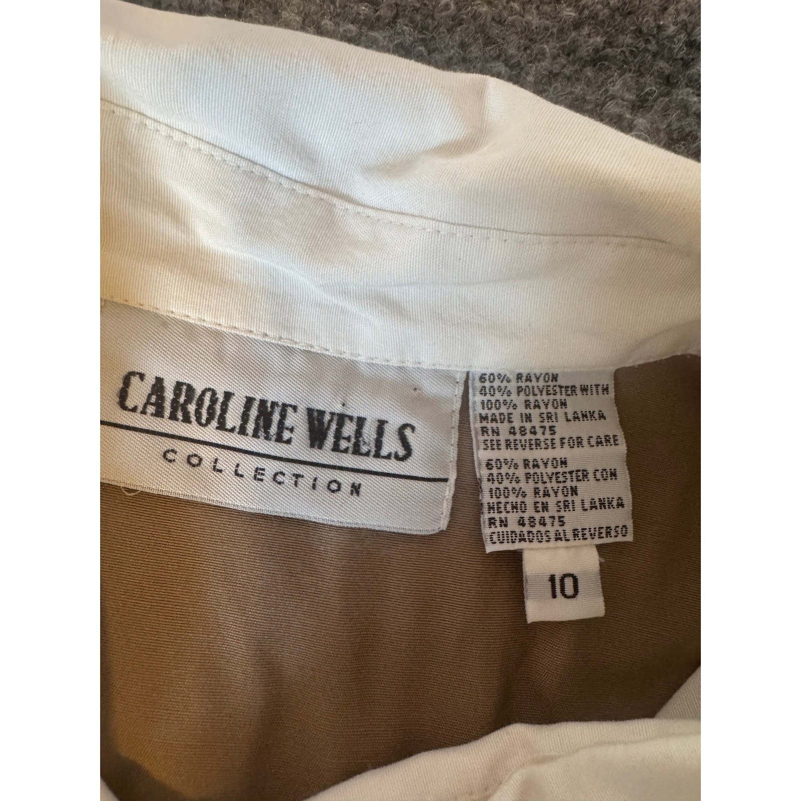 VTG Carole Little Floral Vest Layered Midi Dress Tan Pink 90s Cottagecore SZ 10