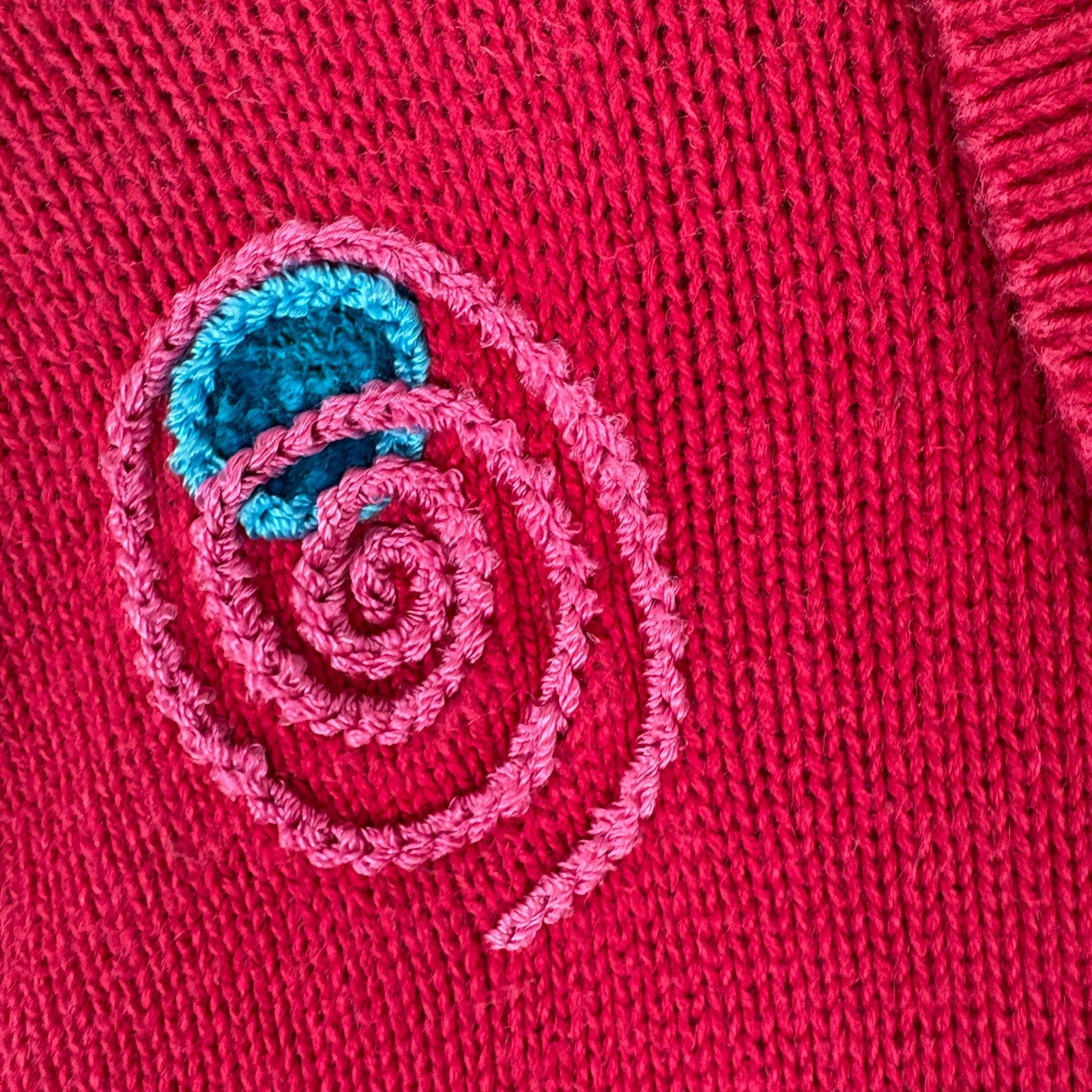 Vintage VICTORIA HARBOUR Cardigan Sweater Red Multicolor Holiday Christmas