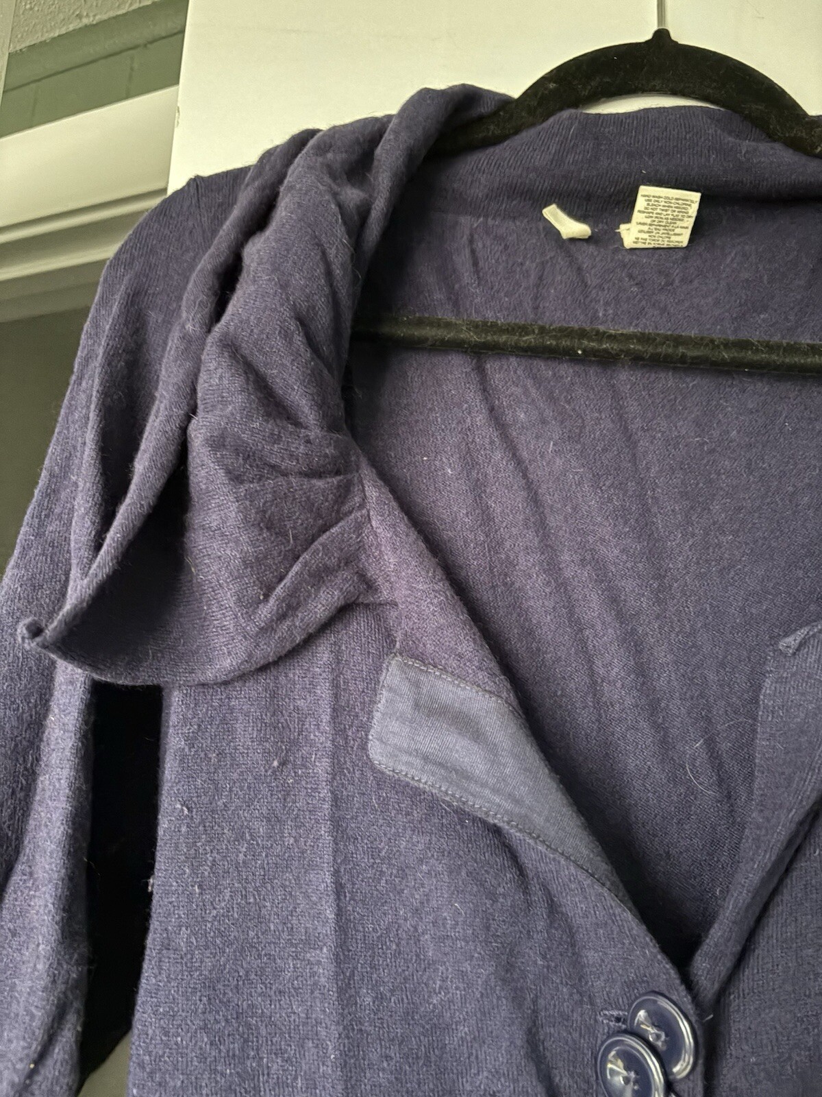 Vintage Moth Purple Wool Dress. SzL