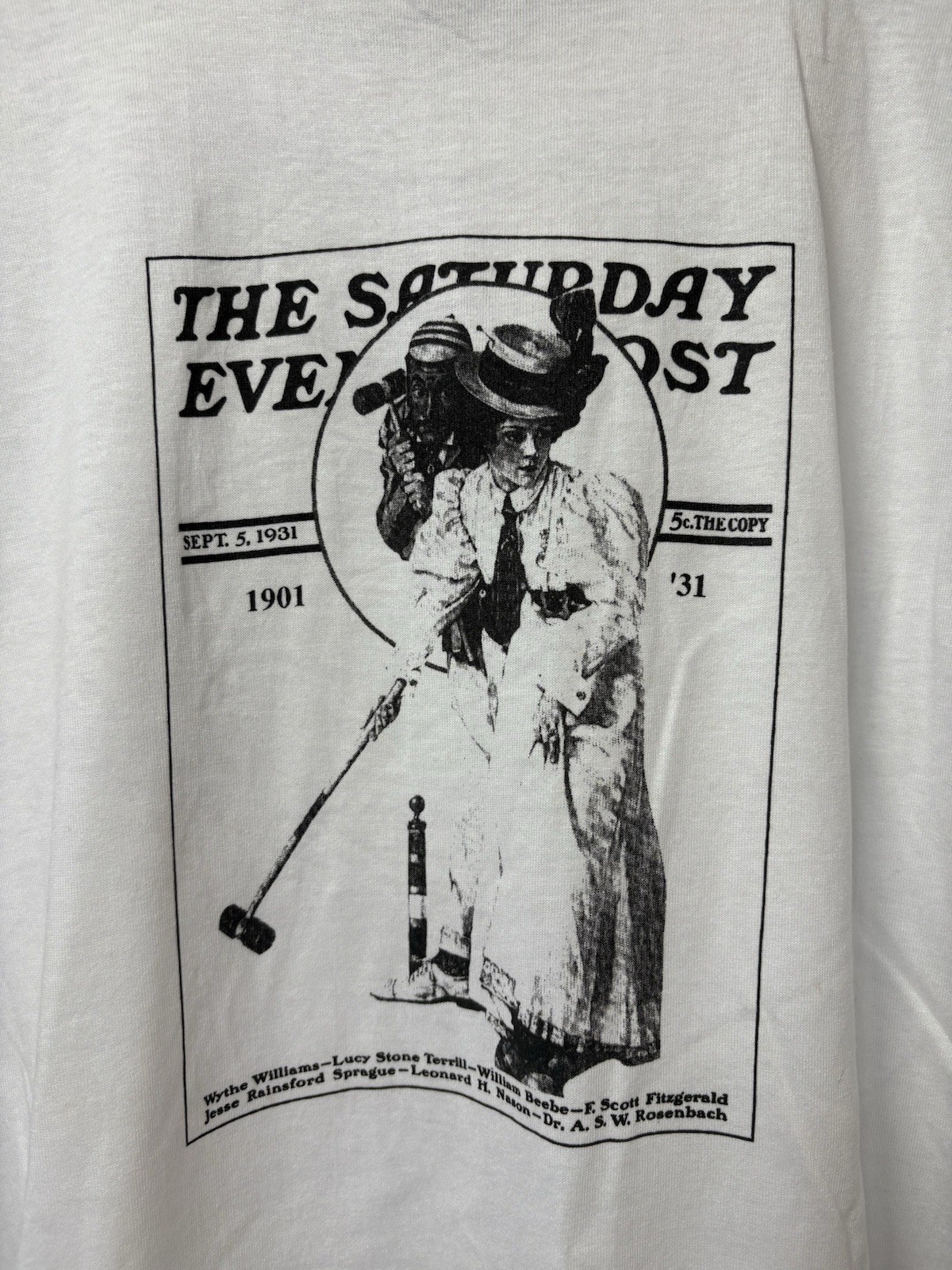 Saturday Evening Post 1990s T Shirt Fruit Of The Loom BEST Single Stitch XXL