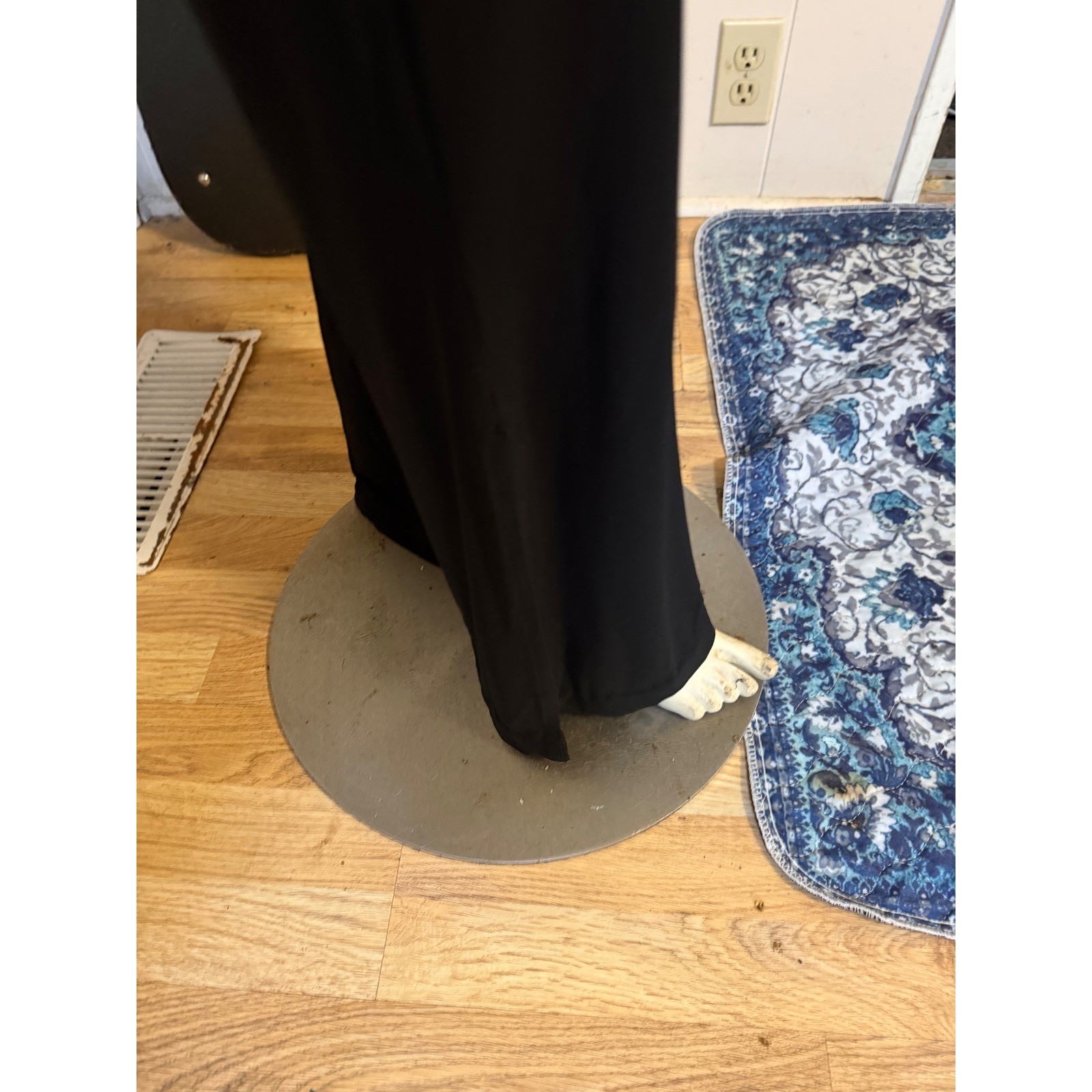 RARE Vintage Isabel de Pedro Mr.Cat slinky Wide Leg Pants W/ Slit Sz 8