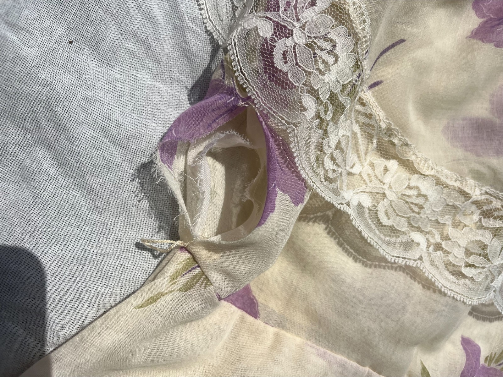 DAMAGED True Vintage 1970s Handmade Prarie Dress Women’s