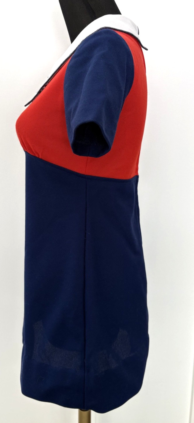Vintage Teena Paige Fashion Color Block Mod Sailor Dress