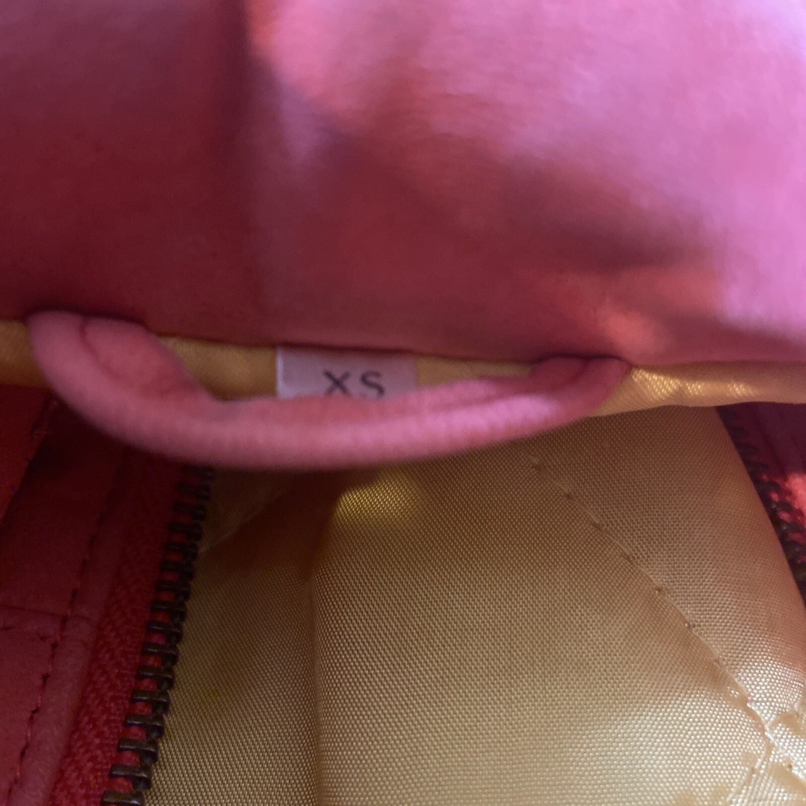 Vtg Suede Leather Jacket Zip Snap Button „A LINE” ANNE KLEIN Salmon Size XS?