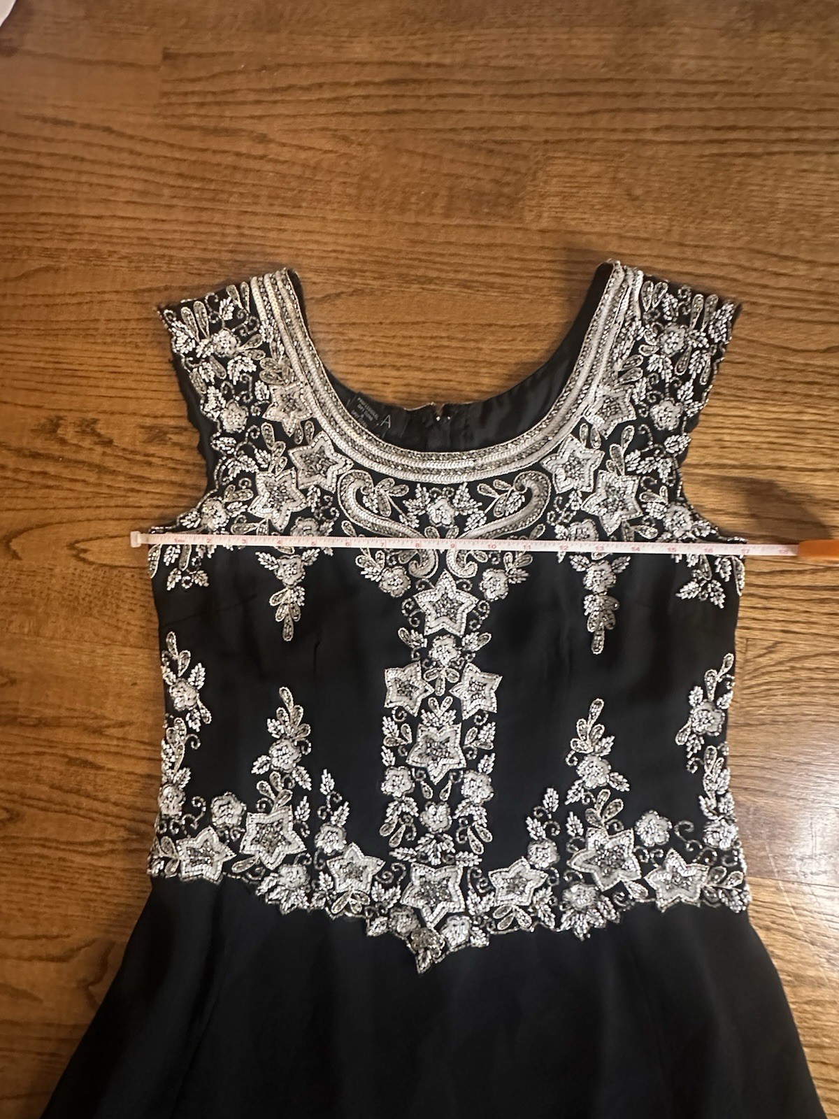 Vintage Y2K Fairycore Celestial Beaded Midi Dress Fairy Goth Gown Standout Glam