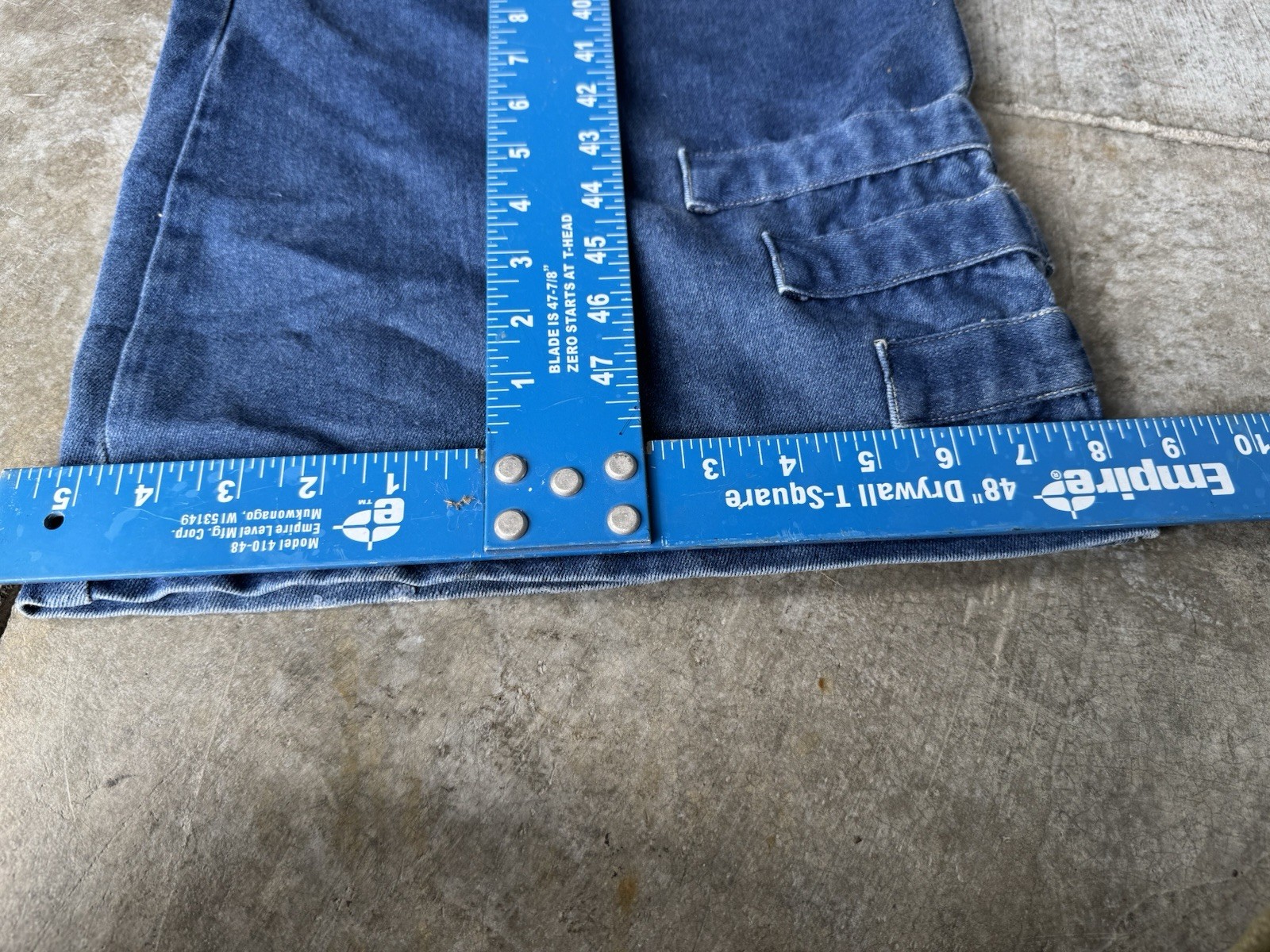 VTG 1990s Kikgirl Wide Leg Pants Sz 9 Blue Raver Skater Y2K Style