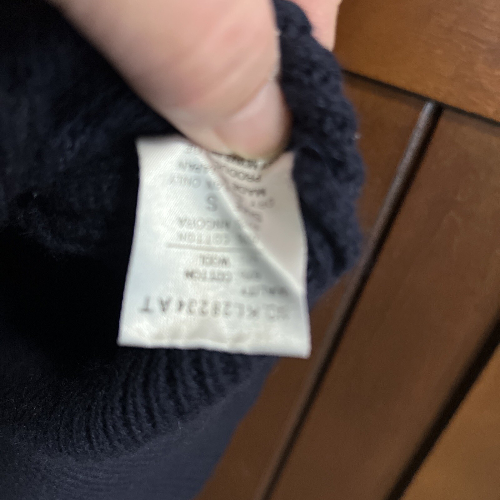 Vintage Issey Miyake 80’s oversized womens Angora / Cotton navy sweater Size S/M