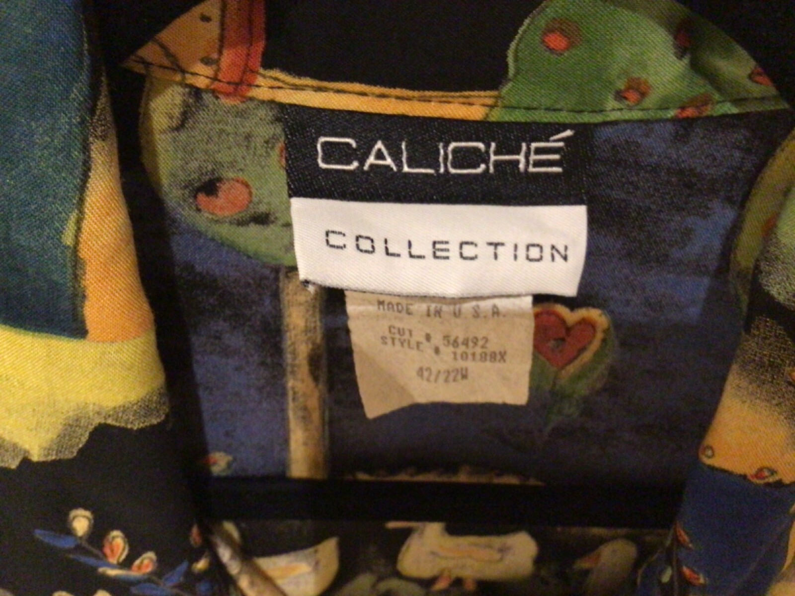 VINTAGE CAMP SHIRT BY CALICHE 22W