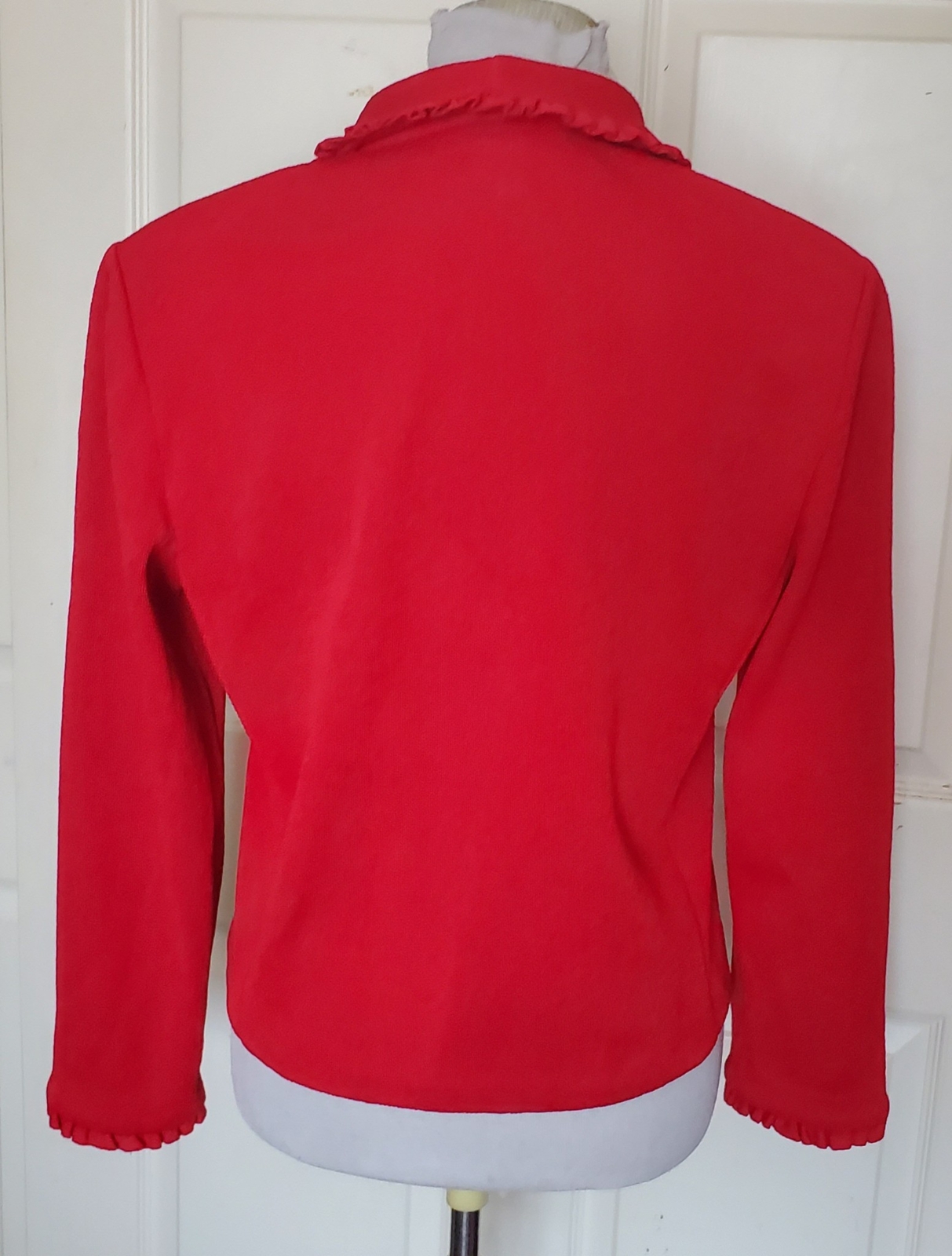 Vintage Lipstick Red Castleberry Knits Jacket B40
