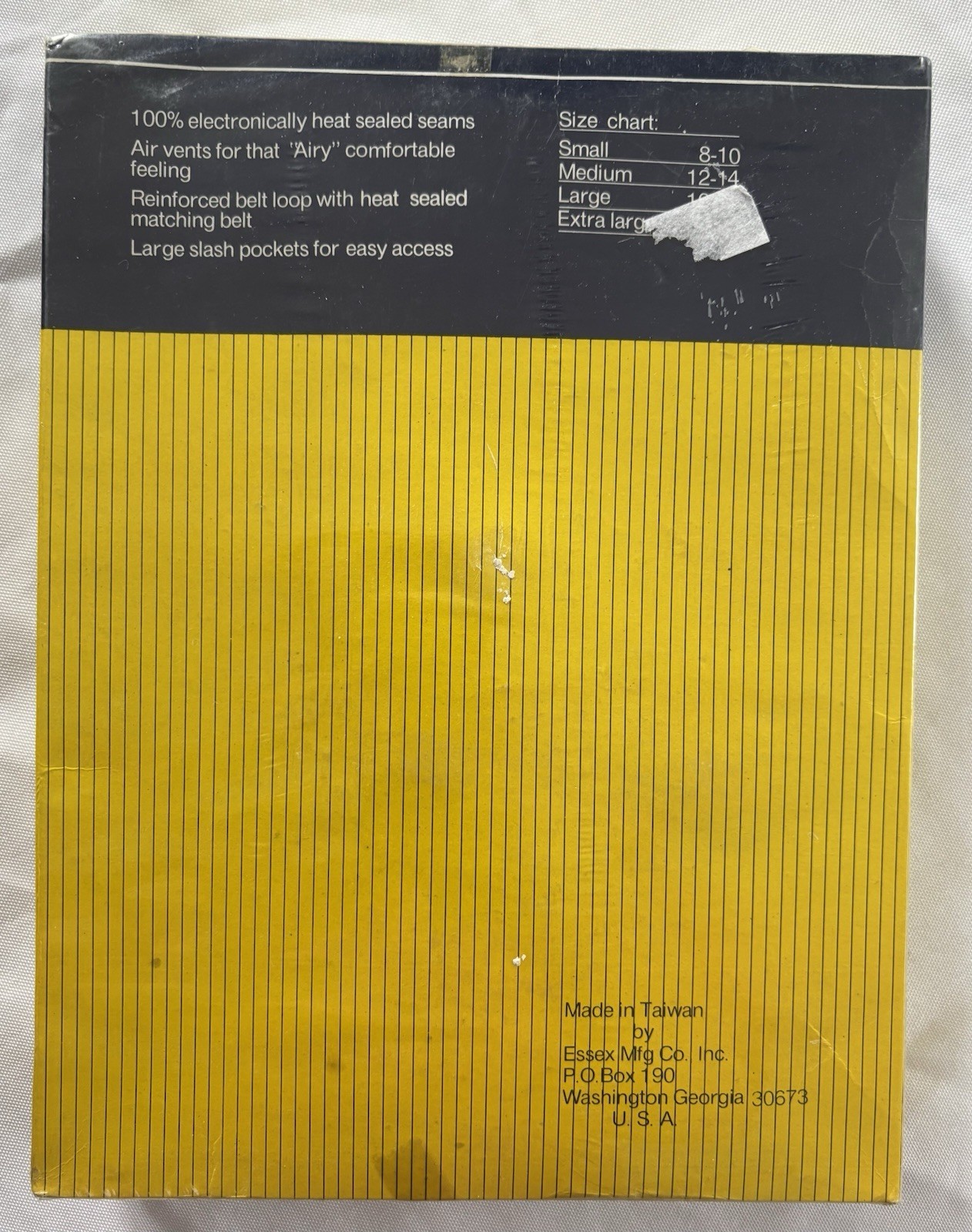 Vintage Ladies Clear Vinyl Raincoat Essex, Size Large NOS