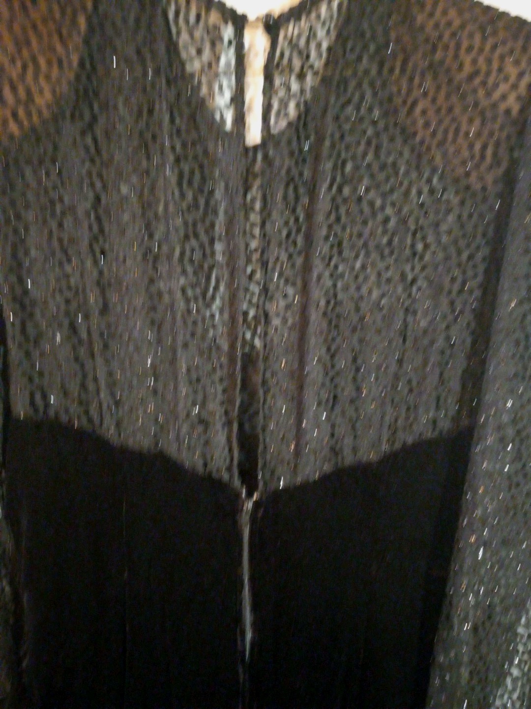 Vtg 1980s Karen Lucas For Niki Black Velvet Illusion Cocktail Dress. Size 14