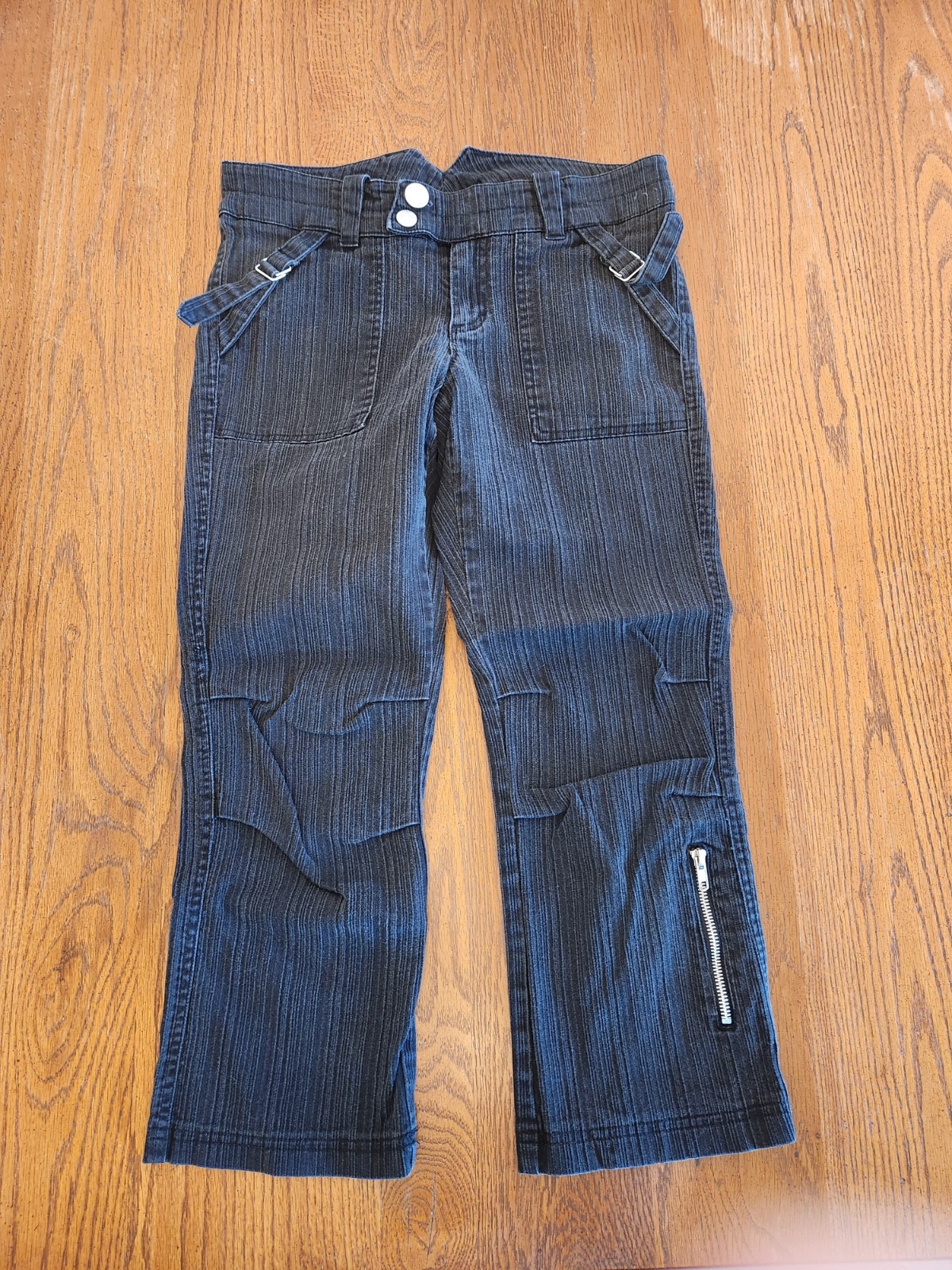 Vintage, Kik Girl Women’s Black Clam Diggers Capris, Hot Topic, Size 3 (Small)
