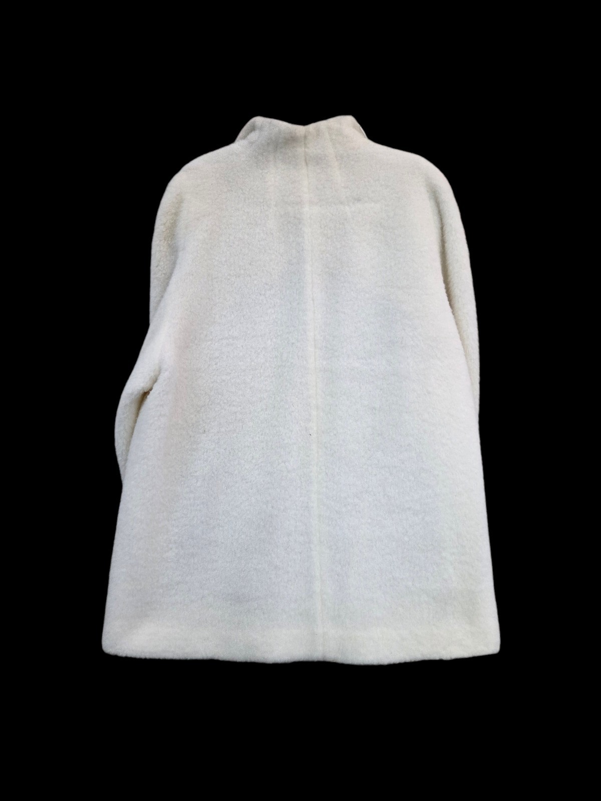 Vintage Betty Rose White Wool Bouclé Coat 3 Buttons Mid Century 1960s