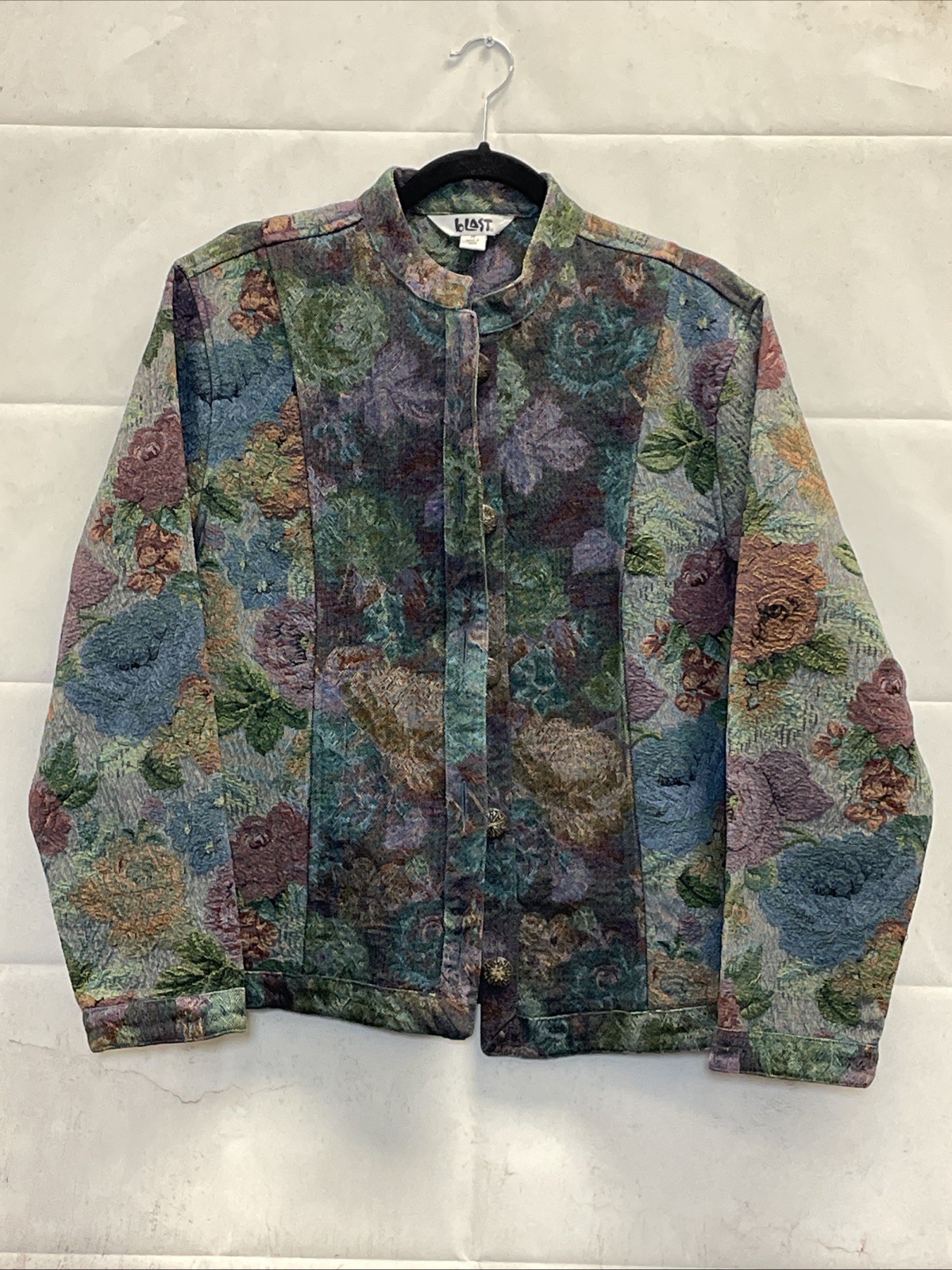 Vintage, BLAST, Tapestry Floral Jacket, (M), India, Late 80s/Early 90s, Boho