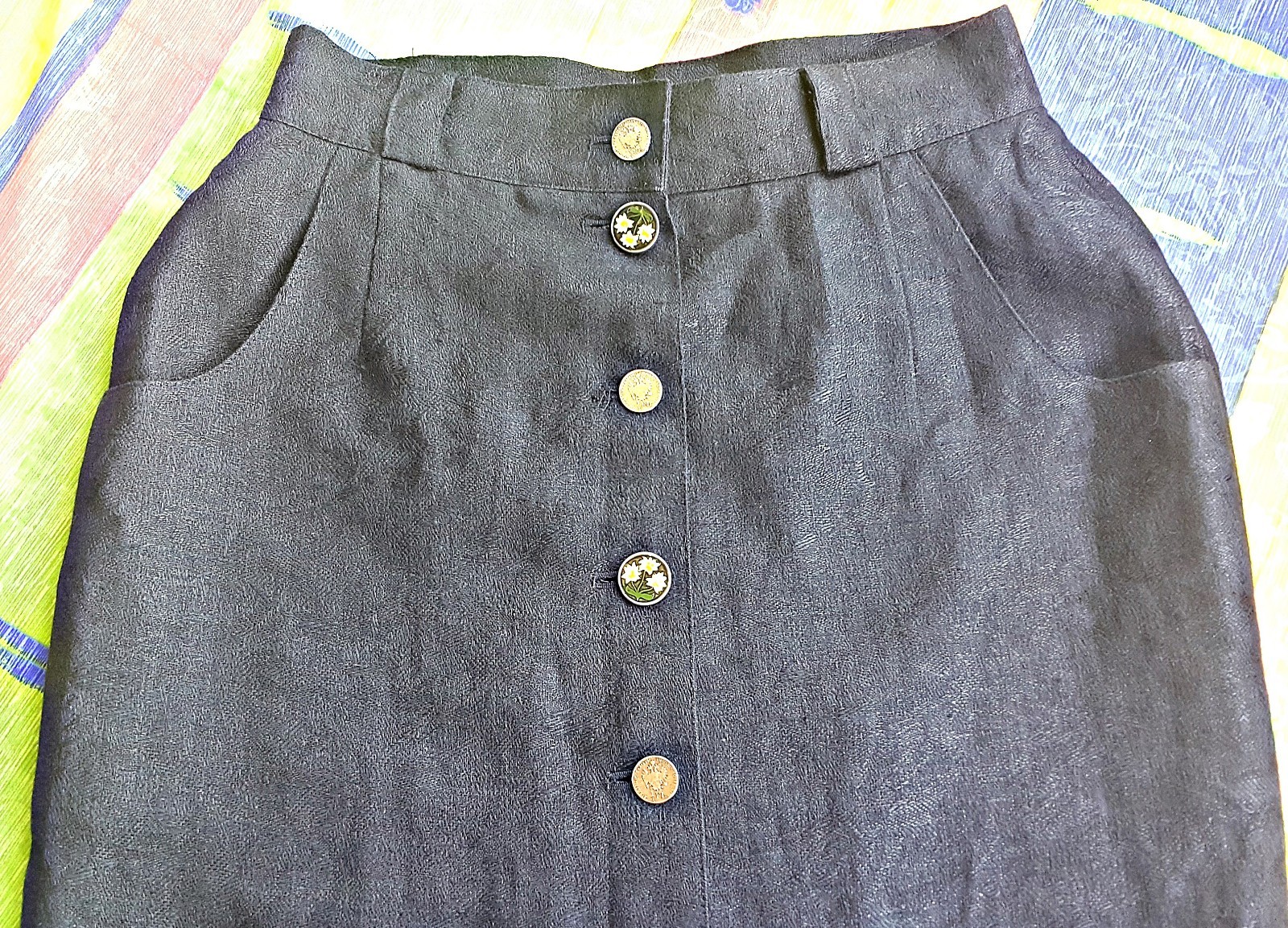 AUSTRIA-VINTAGE SPORTALM OKTOBERFEST DIRNDL TYROLEAN WOMENS SKIRT SIZE US 8 EU36