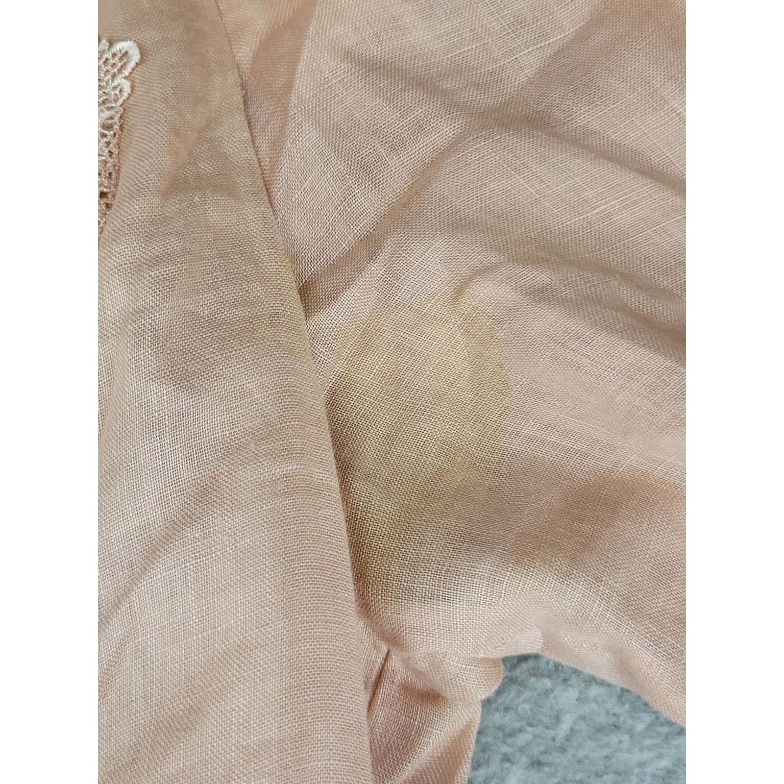 Vintage Peach Lace Peplum Top & Maxi Skirt Set Victorian Revival Cottagecore