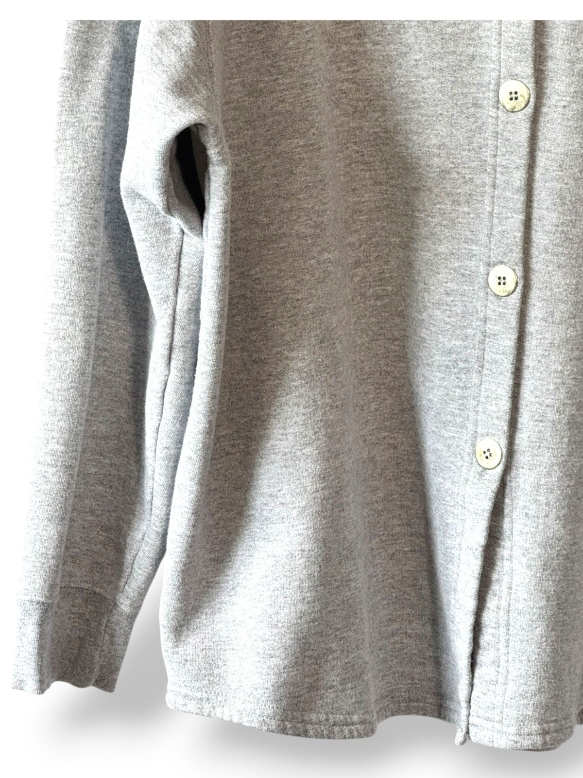Sunbelt Heather Gray Cotton Blend Vintage Button-Up Shirt – XL