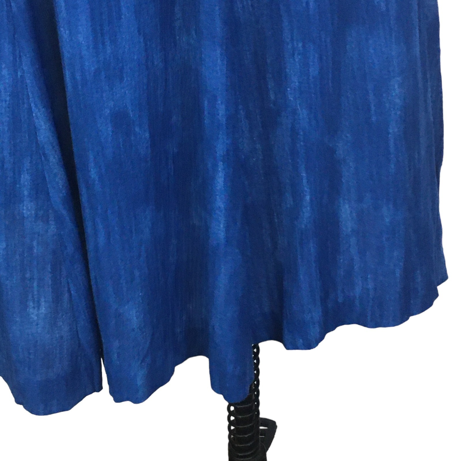 N Touch Vintage Womens Blue Rayon A-Line Midi Skirt, size 10, 26 – 30 waist