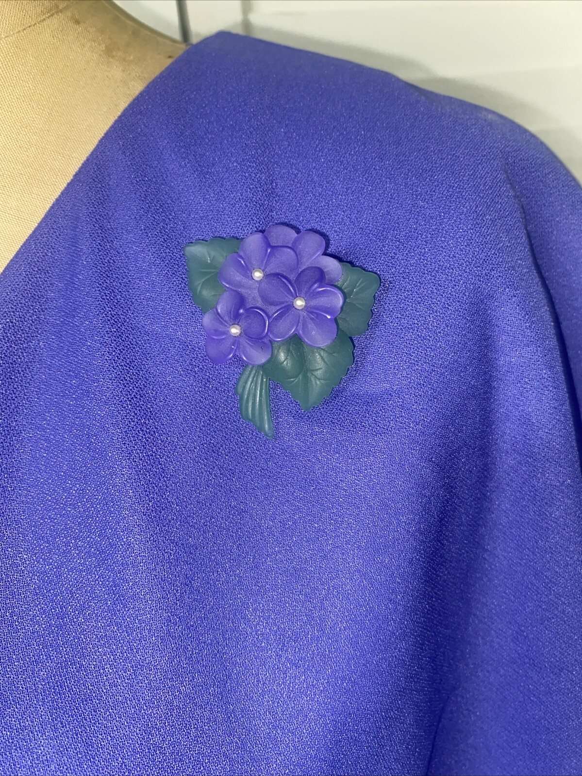 70s 80s Vintage Anthony Richards Purple Mother Of Bride Sheathe Dress Sz 18 XL